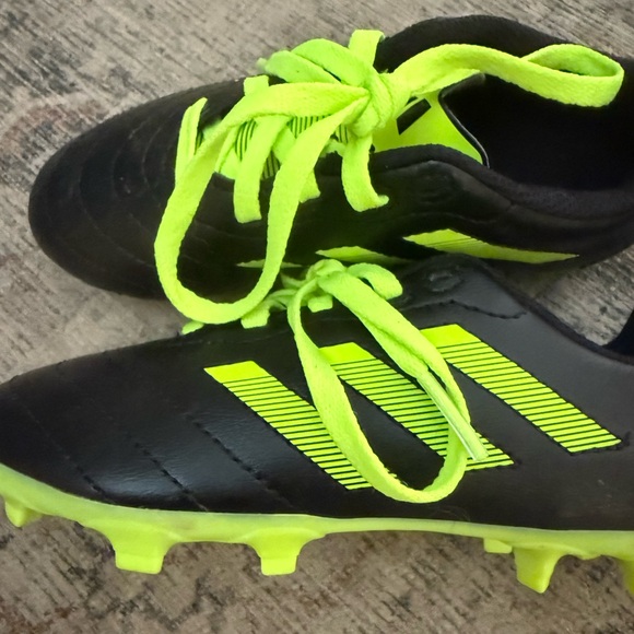 adidas Other - adidas Kids Black and Neon Yellow Soccer Cleats
